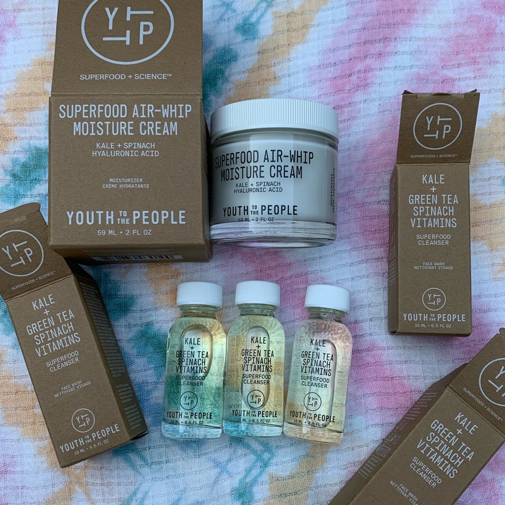 Youth to the People Air Whip Lightweight Moisturizer + 3 Mini Cleansers ALL NEW
